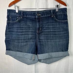Simply Vera VeraWang Rolled Up Denim Shorts